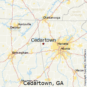 Cedartown,Georgia Map