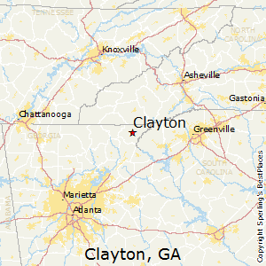 Clayton,Georgia Map