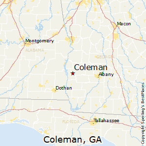 Coleman,Georgia Map