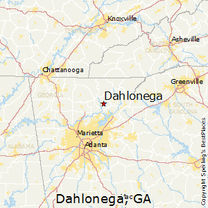 Dahlonega,Georgia Map