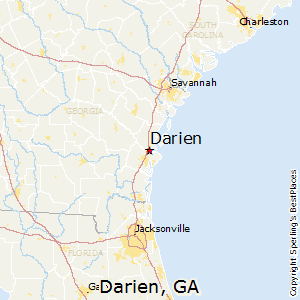 Darien,Georgia Map