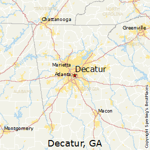Decatur,Georgia Map