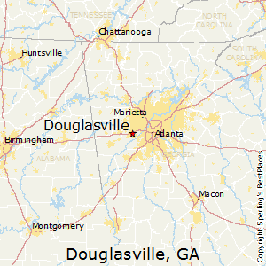 Douglasville,Georgia Map