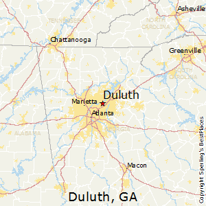 Duluth,Georgia Map
