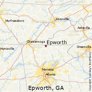 Epworth,Georgia Map
