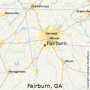 Fairburn,Georgia Map