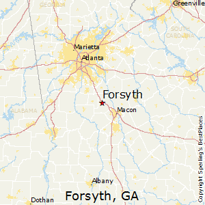 Forsyth,Georgia Map