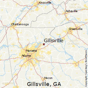 Gillsville,Georgia Map