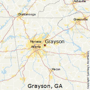 Grayson,Georgia Map