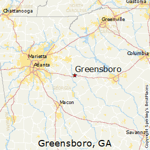 Greensboro,Georgia Map