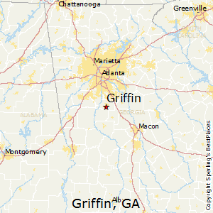 Griffin,Georgia Map