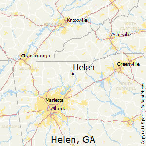 Helen,Georgia Map