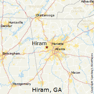 Hiram,Georgia Map