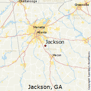 Jackson,Georgia Map