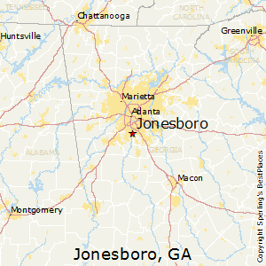 Jonesboro,Georgia Map