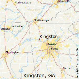 Kingston,Georgia Map