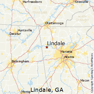Lindale,Georgia Map