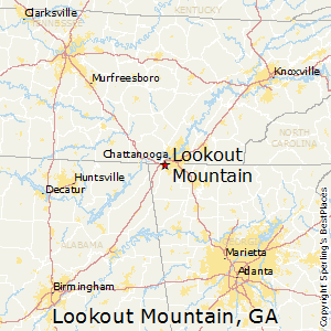 Lookout_Mountain,Georgia Map
