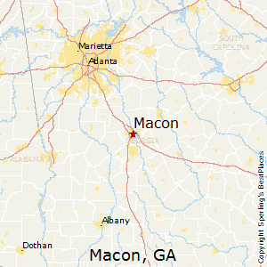 Macon,Georgia Map