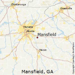 Mansfield,Georgia Map
