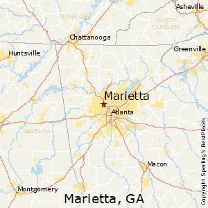 Marietta,Georgia Map