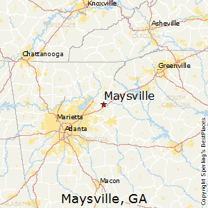 Maysville,Georgia Map