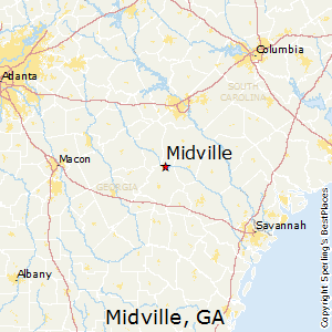 Midville,Georgia Map