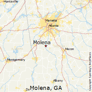 Molena,Georgia Map