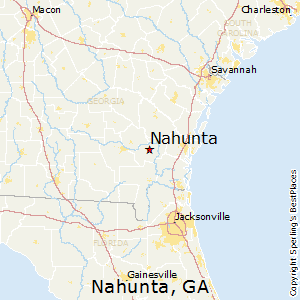 Nahunta,Georgia Map