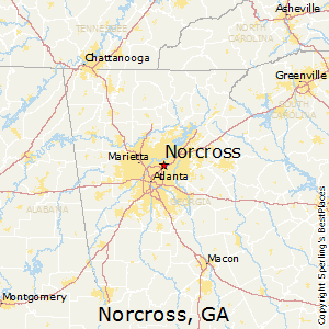 Norcross,Georgia Map