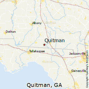 Quitman,Georgia Map