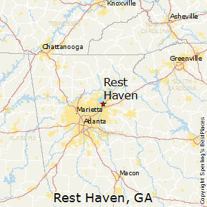 Rest_Haven,Georgia Map