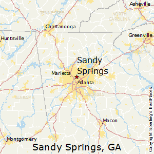 Sandy_Springs,Georgia Map