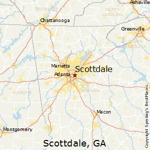 Scottdale,Georgia Map