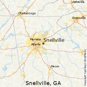 Snellville,Georgia Map