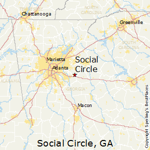 Social_Circle,Georgia Map