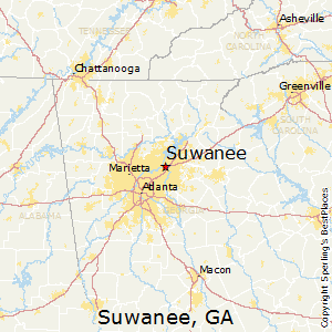 Suwanee,Georgia Map