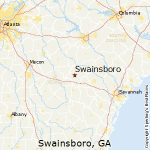 Swainsboro,Georgia Map
