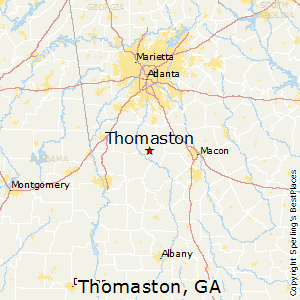 Thomaston,Georgia Map