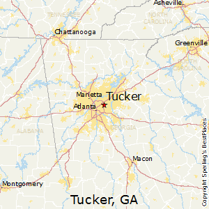 Tucker,Georgia Map