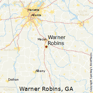 Warner_Robins,Georgia Map