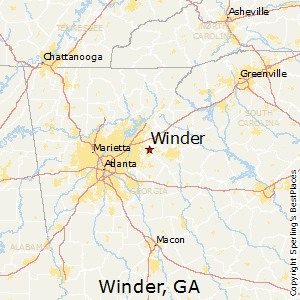 Winder,Georgia Map