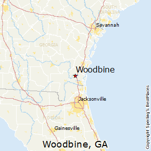 Woodbine,Georgia Map
