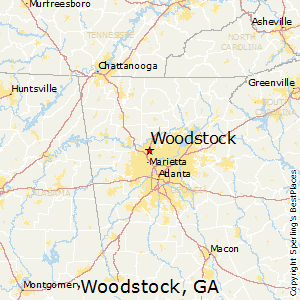 Woodstock,Georgia Map