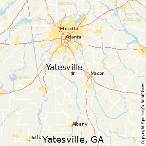 Yatesville,Georgia Map