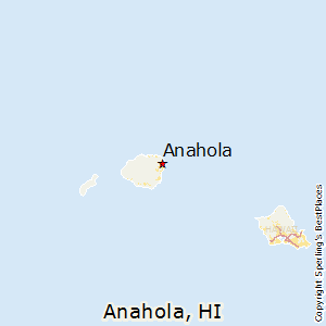 Anahola,Hawaii Map