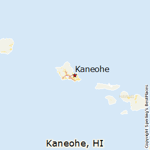 Kaneohe,Hawaii Map