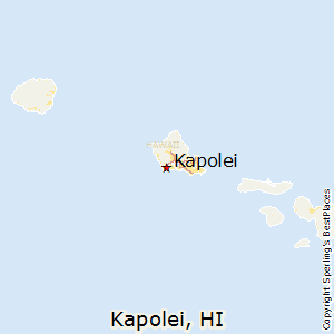 Kapolei,Hawaii Map