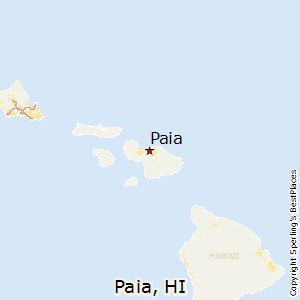 Paia,Hawaii Map
