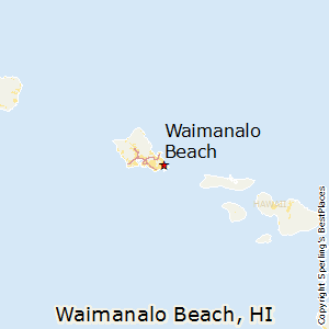 Waimanalo_Beach,Hawaii Map
